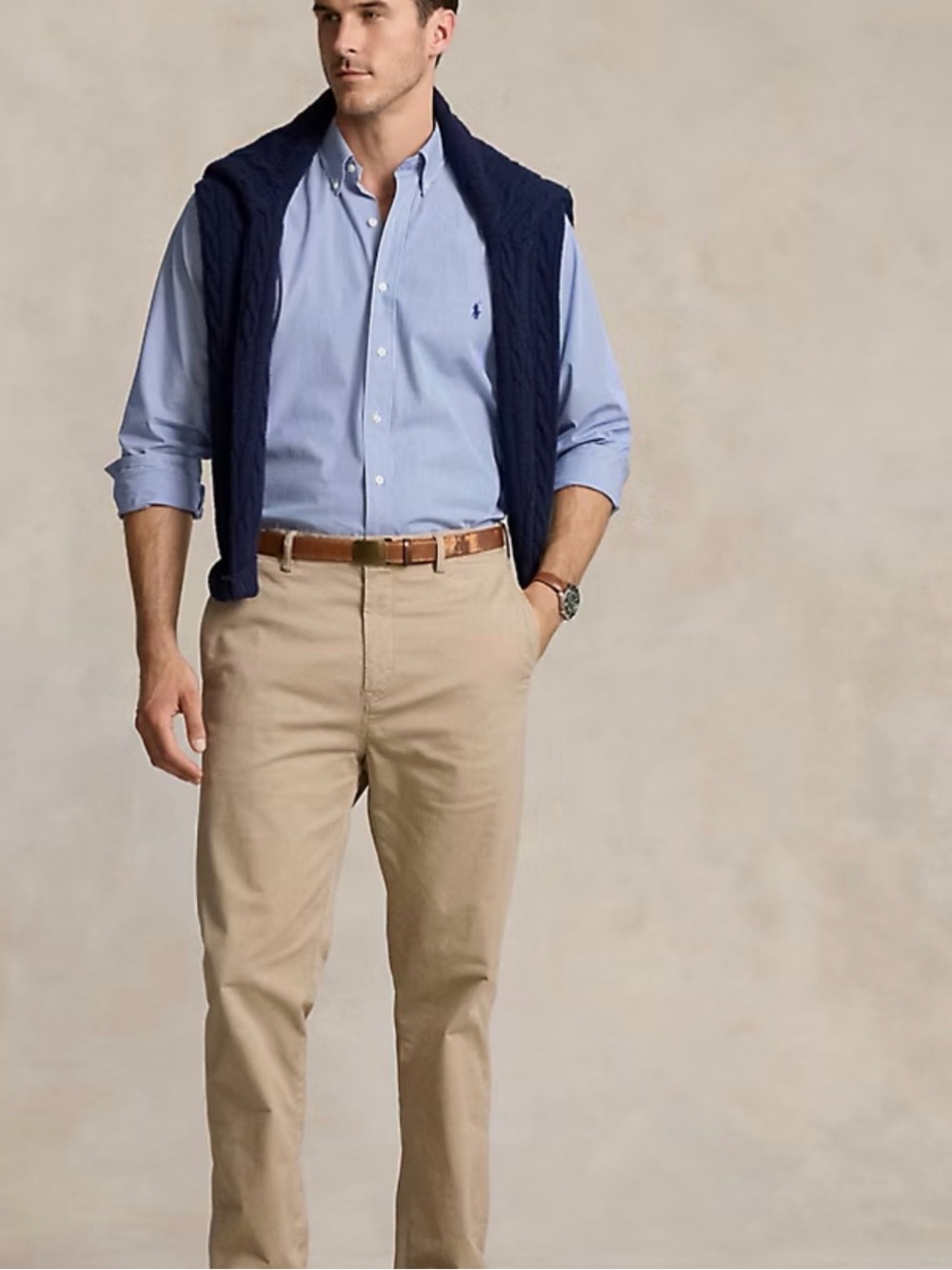 Ralph Lauren Cotton Classic Fit Striped Shirt Pony preppy